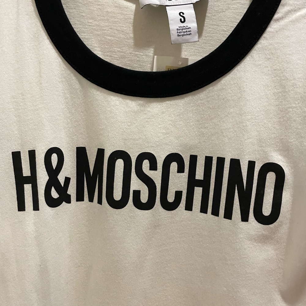 H&M Moschino white t-shirt